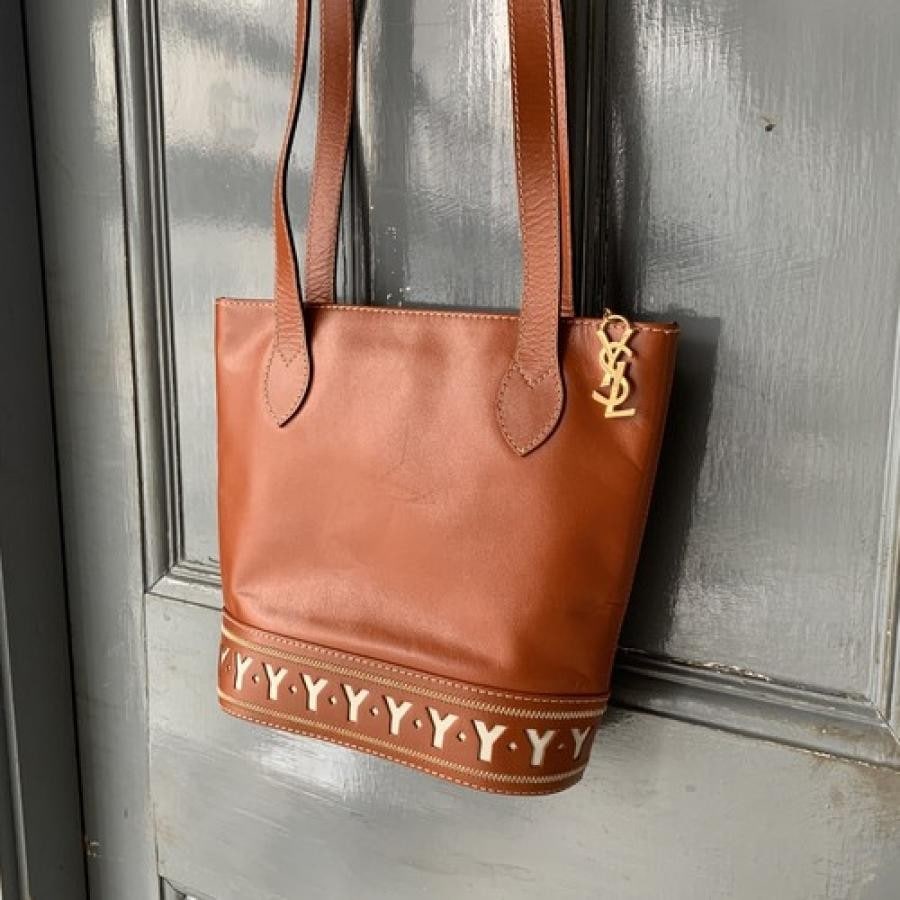 vintage YVES SAINT LAURENT〈ヴィンテージサンローラン〉ショルダートートバッグ
