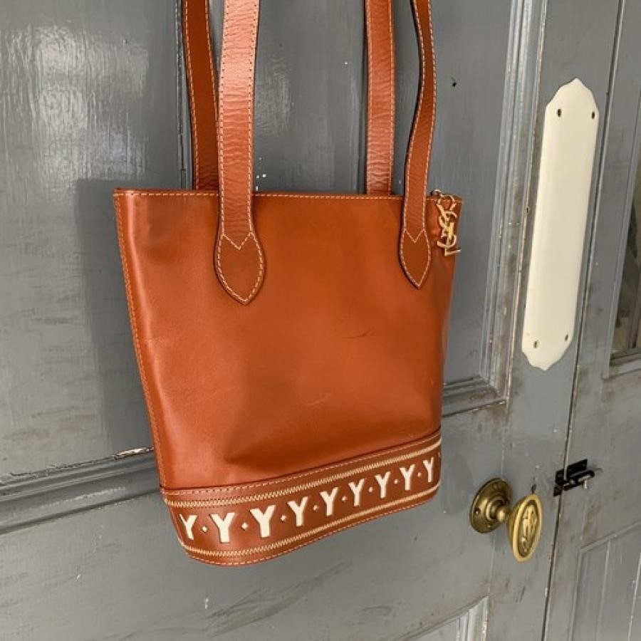 vintage YVES SAINT LAURENT〈ヴィンテージサンローラン〉ショルダートートバッグ