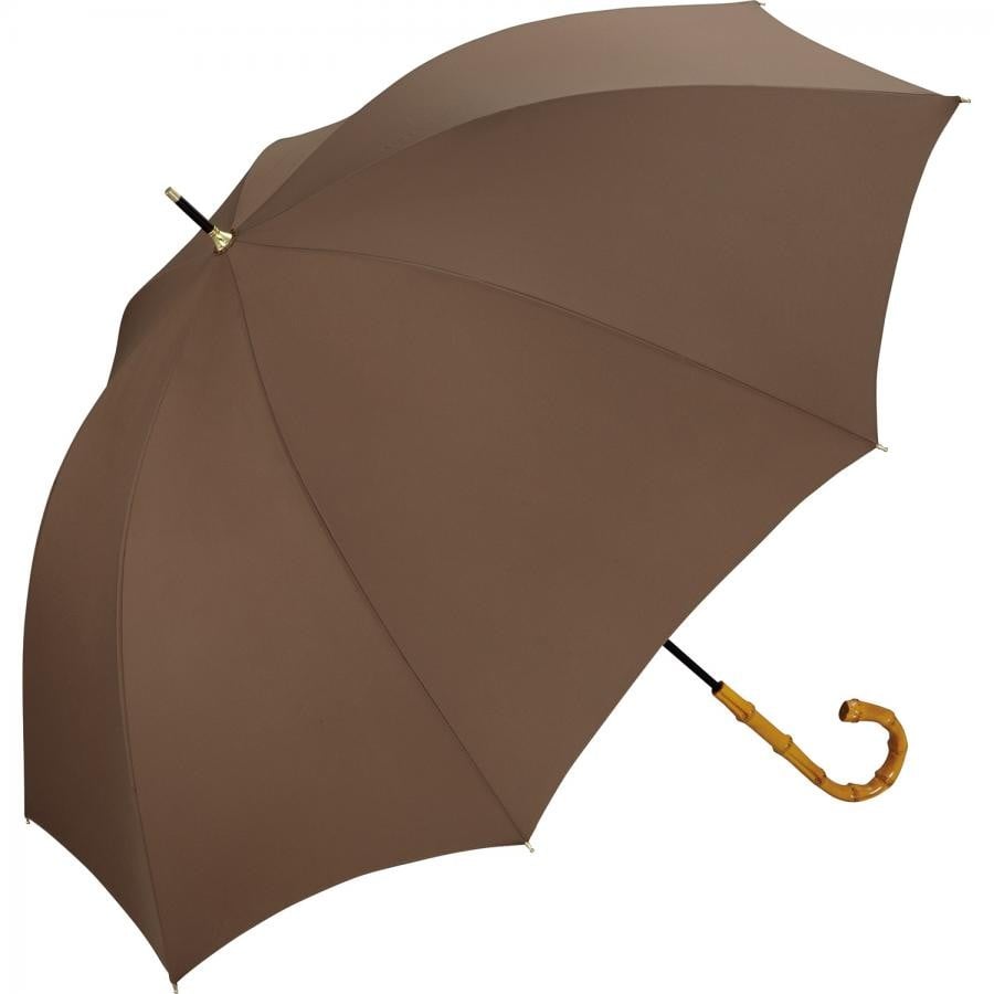 【直営店・オンライン限定商品】ベーシックバンブーアンブレラ 雨傘 長傘 ブラウン