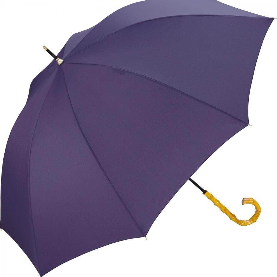 【直営店・オンライン限定商品】ベーシックバンブーアンブレラ 雨傘 長傘 ネイビー