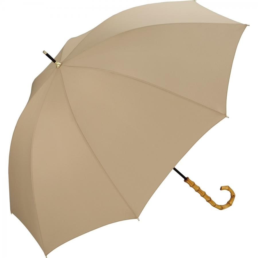 【直営店・オンライン限定商品】ベーシックバンブーアンブレラ 雨傘 長傘 ベージュ