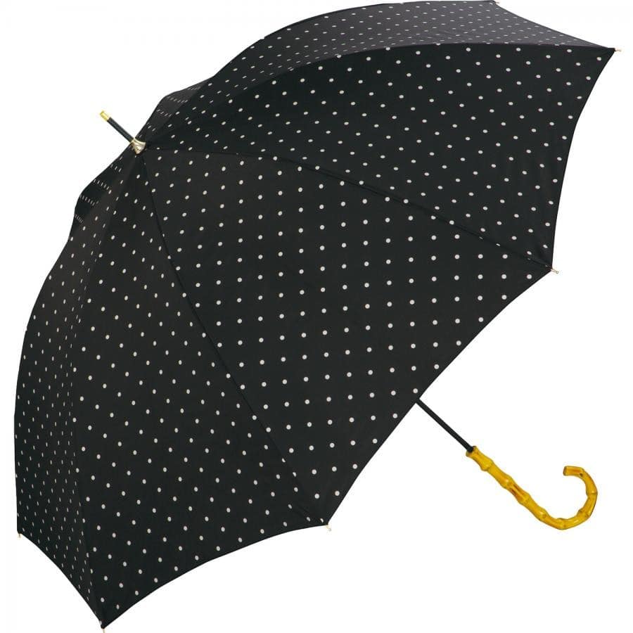 【直営店・オンライン限定商品】ベーシックバンブーアンブレラ 雨傘 長傘 ドット