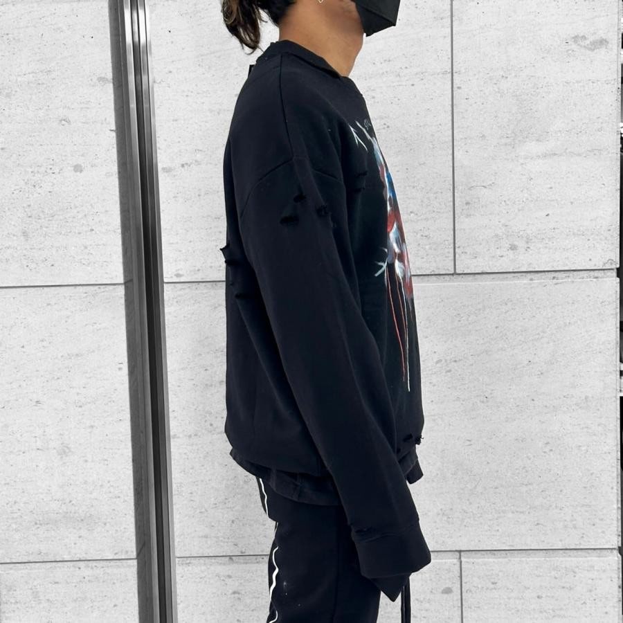 【Haculla】STILL PUMPIN CREW(BLACK) BLACK L