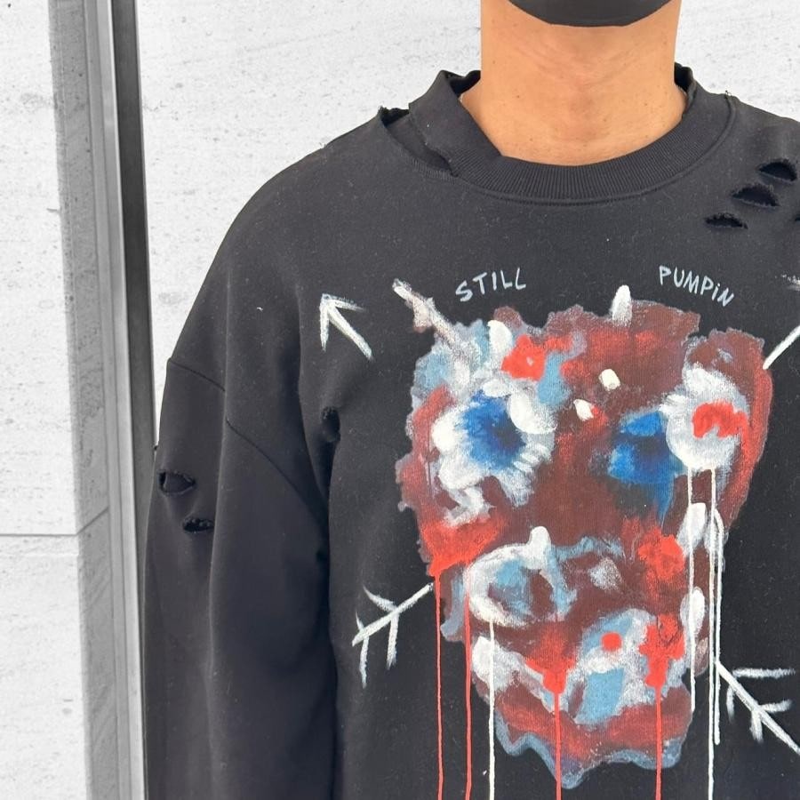 【Haculla】STILL PUMPIN CREW(BLACK) BLACK L