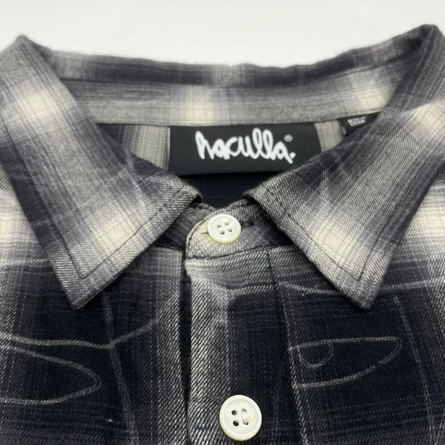 【Haculla】PLAID ONE OF A KIND LASER LONG SLEEVE SHIRT(BLACK/WHITE) BLACK/WHITE M