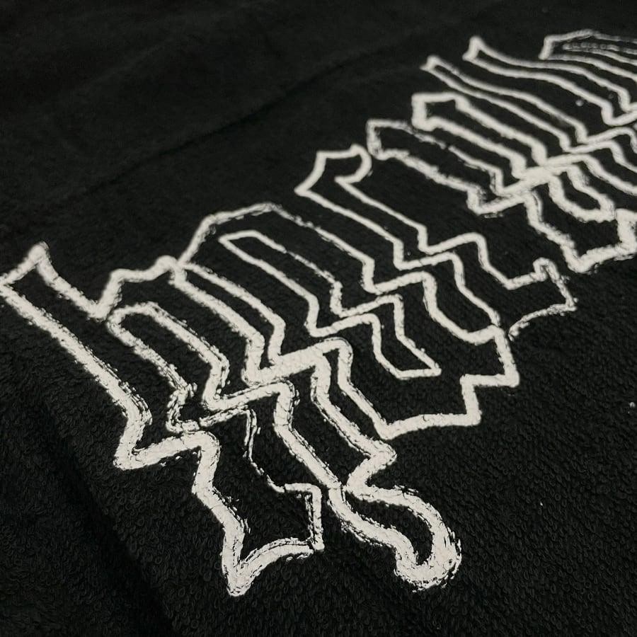 【Haculla】GLITCHED TERRY LONG SLEEVE SHIRT(BLACK) BLACK M