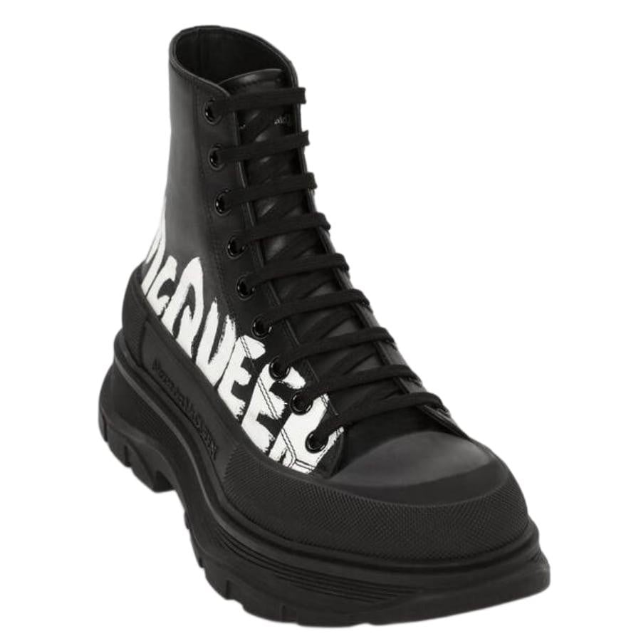 【ALEXANDER McQUEEN】H.BOOT TREAD.FA.S.RU(BLACK/WHITE) BLACK/WHITE 36