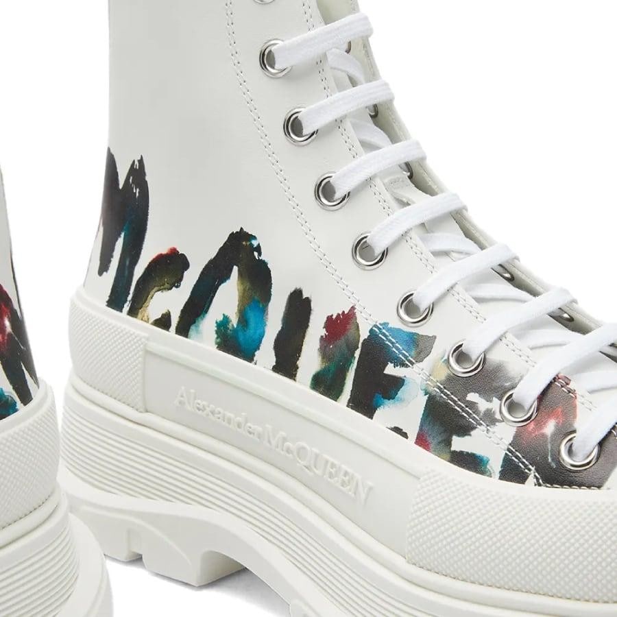 【ALEXANDER McQUEEN】H.BOOT TREAD.LE.S.RU(WHITE MULTI) WHITE MULTI 42