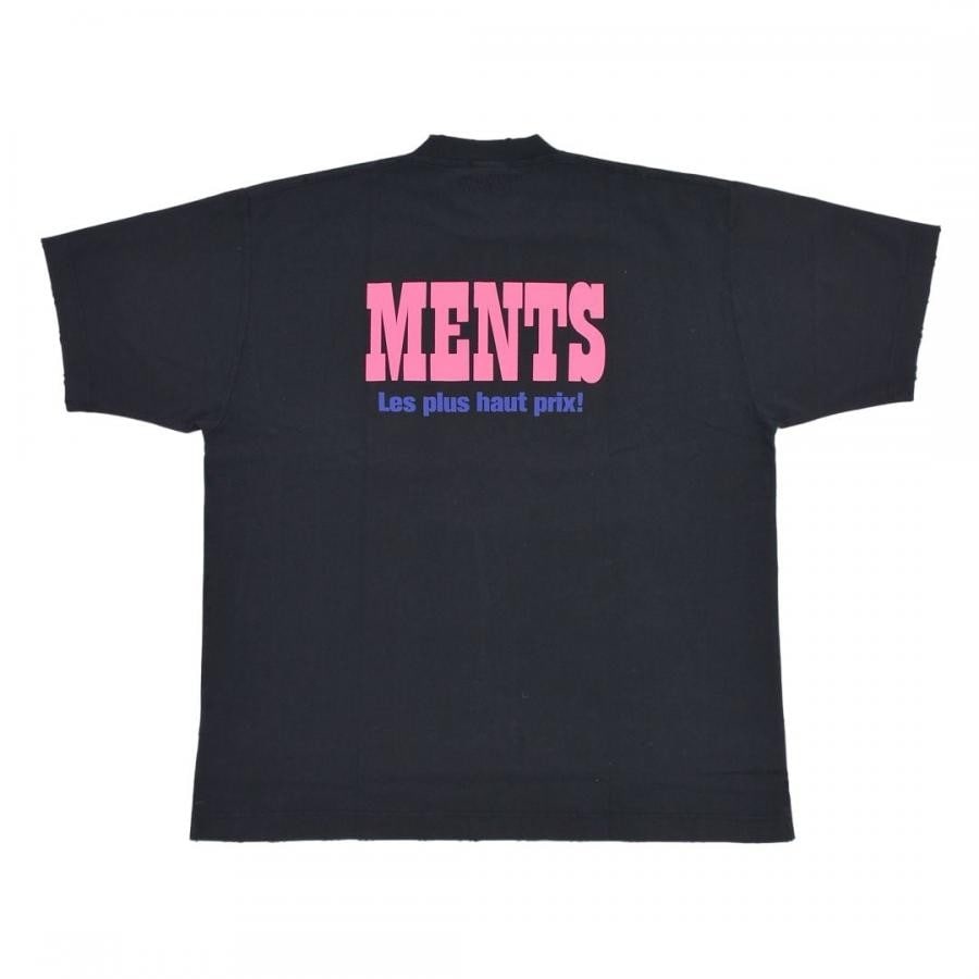 【VETEMENTS】LA HAUTE COUTURE T-SHIRT(BLACK) BLACK XS