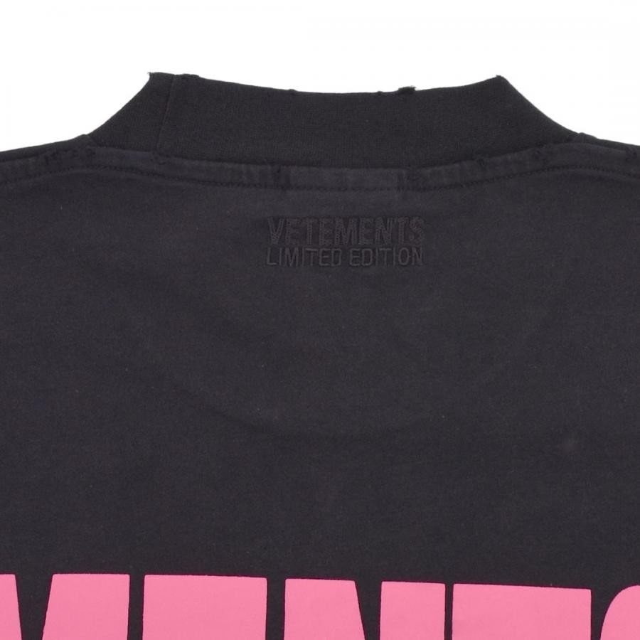 【VETEMENTS】LA HAUTE COUTURE T-SHIRT(BLACK) BLACK XS