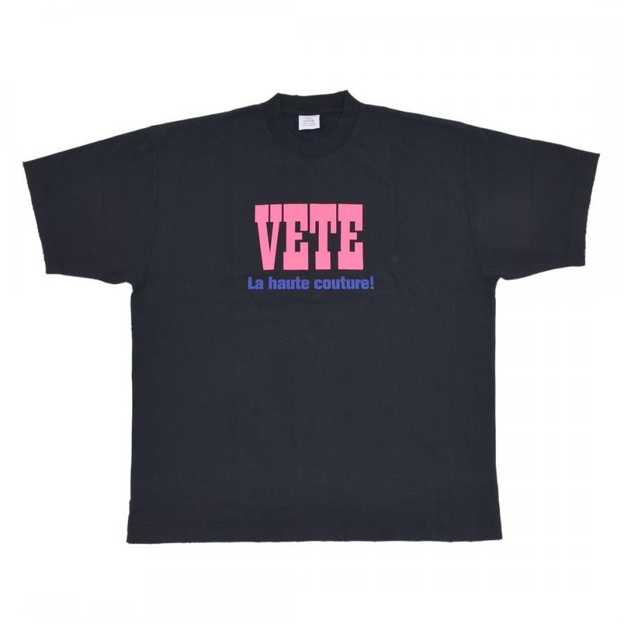 【VETEMENTS】LA HAUTE COUTURE T-SHIRT(BLACK) BLACK S