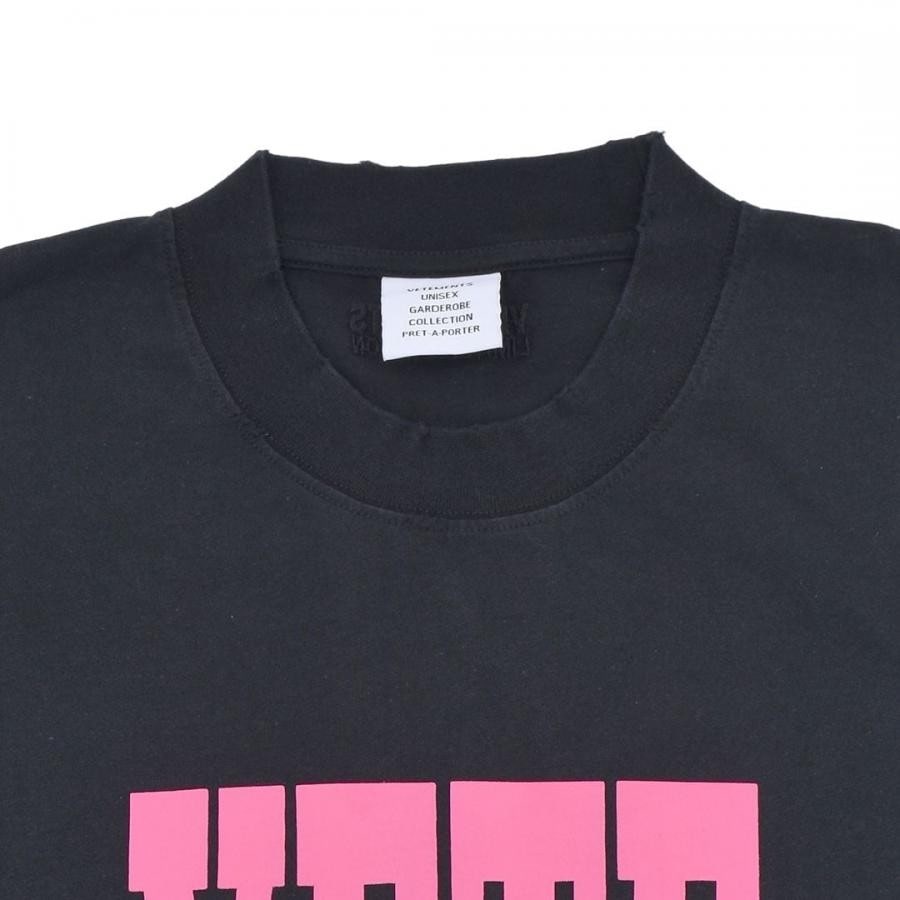 【VETEMENTS】LA HAUTE COUTURE T-SHIRT(BLACK) BLACK S