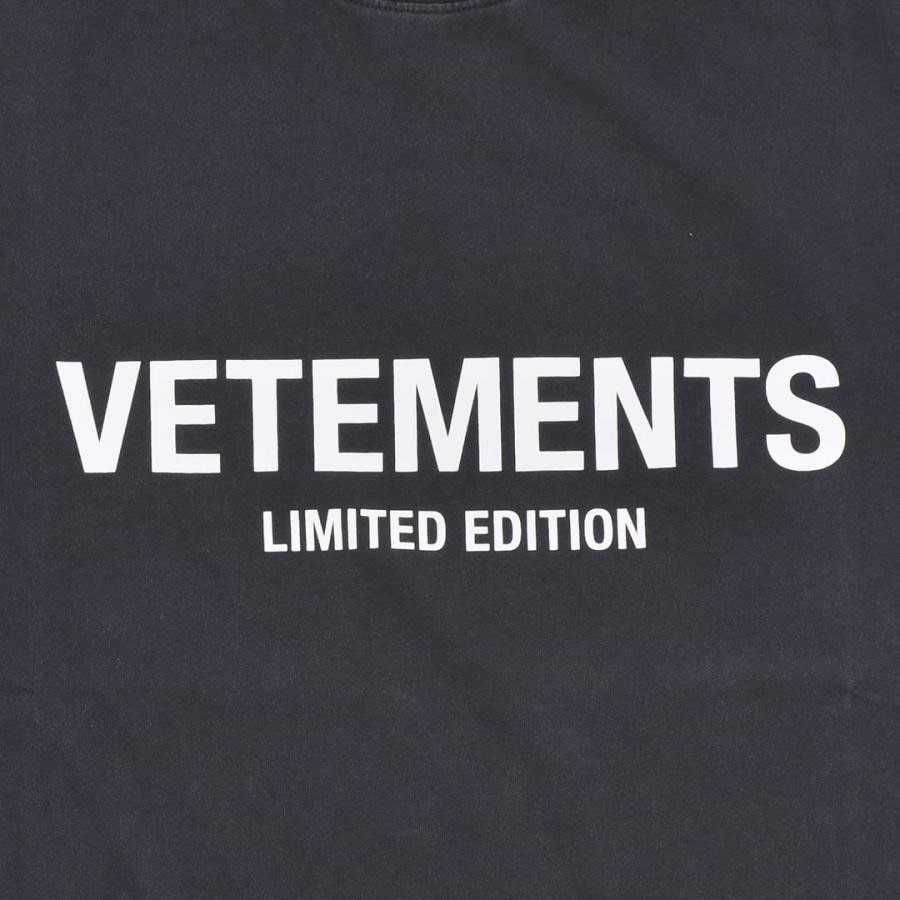 【VETEMENTS】LOGO LIMITED EDITION T-SHIRT(WASHED BLACK) WASHED BLACK S