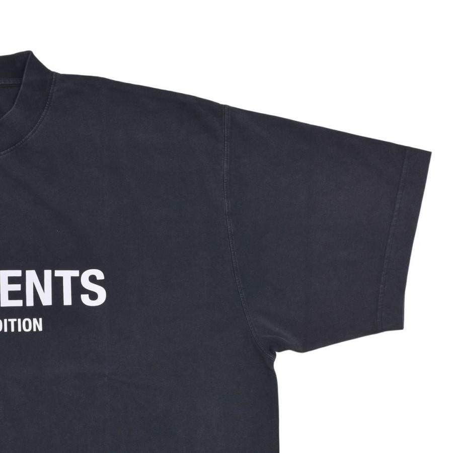 【VETEMENTS】LOGO LIMITED EDITION T-SHIRT(WASHED BLACK) WASHED BLACK L