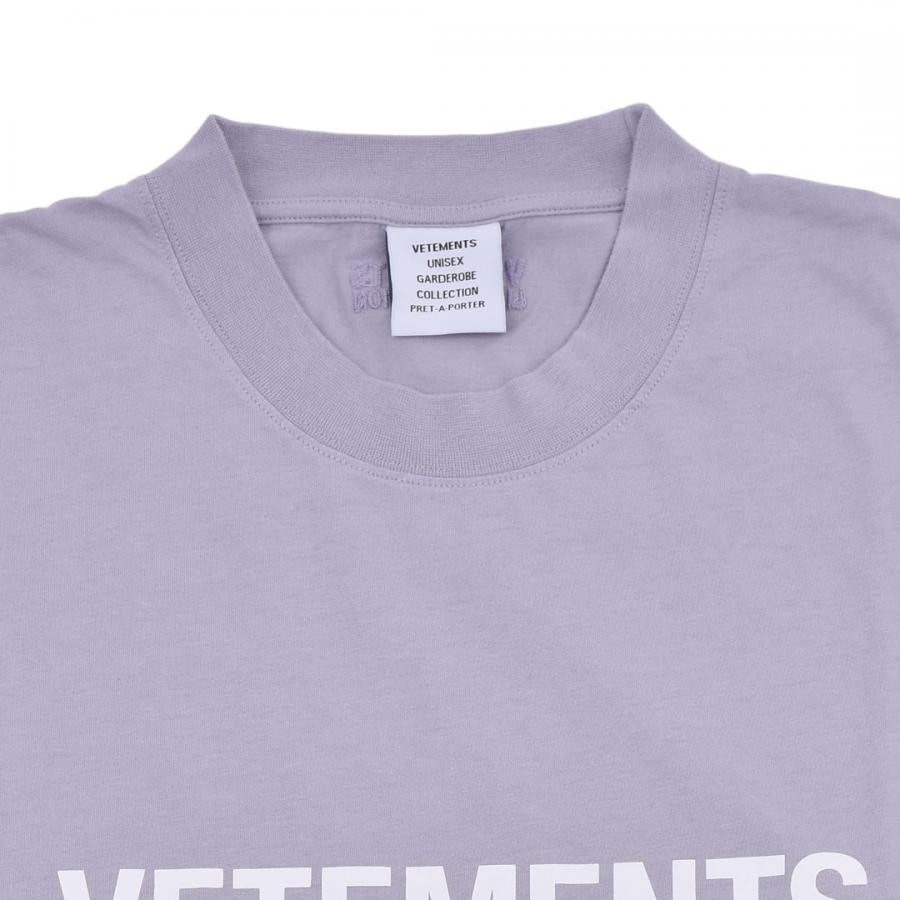 【VETEMENTS】LOGO LIMITED EDITION T-SHIRT(LAVENDER) LAVENDER M