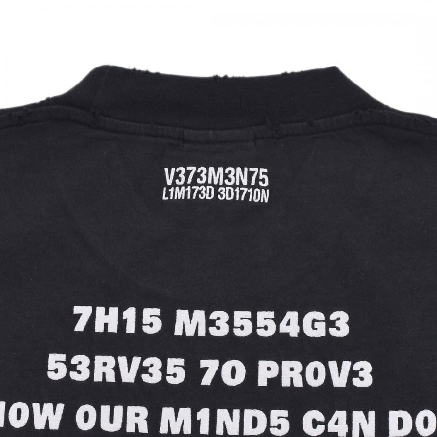 VETEMENTS】BRAIN POWER T-SHIRT(BLACK)(XS BLACK)｜ AYIN｜心斎橋