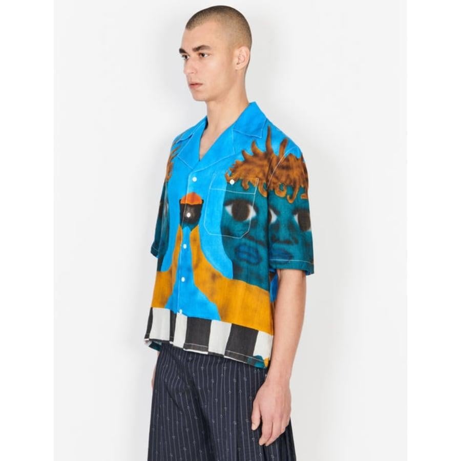 【CHARLES JEFFREY LOVERBOY】HAWAIIAN SHIRT(BLUE)