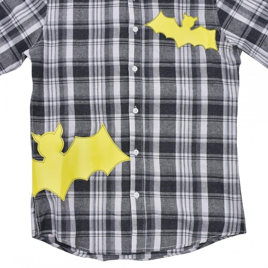 NATASHA ZINKO LS SHIRT YELLOW BAT VINTAGE REMADE UNIQU BEIGE/RED 39