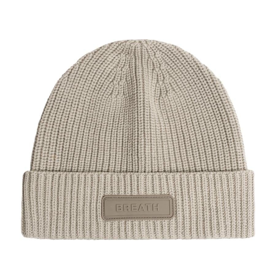 【BREATH】SILLICONE PATCH KNIT CAP BLACK F