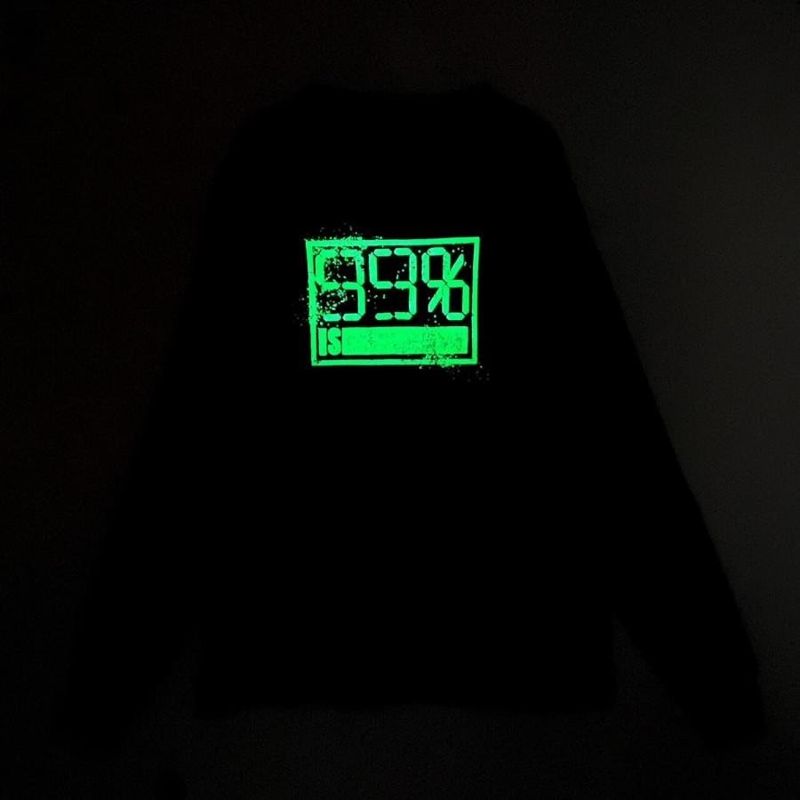 【99%IS】99%IS- Box Logo " MYEOKSAL " Sleeve " Glow In The Dark "(BLACK) BLACK 3