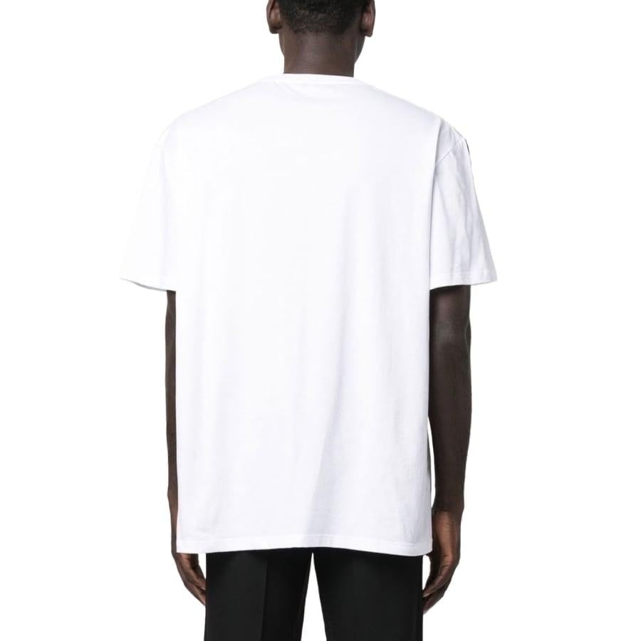 【ALEXANDER McQUEEN】T-SHIRT(WHITE/BLACK) WHITE/BLACK L