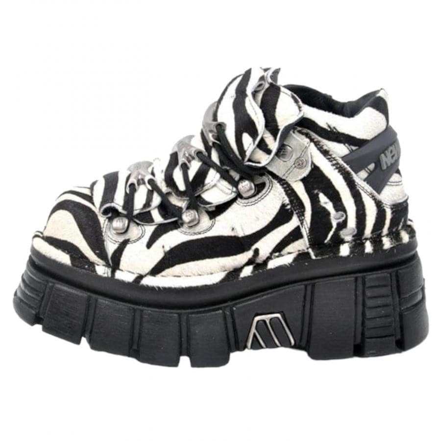 【VETEMENTS】VETEMENTS X NEWROCK PLATFORM SNEAKERS(ZEBRA) ZEBRA 41