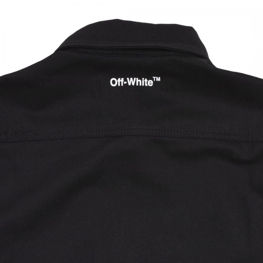 【OFF-WHITE】SINGLE ARROW DENIM SHIRT(BLACK/WHITE)