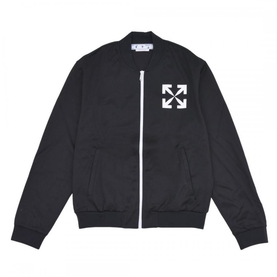 【OFF-WHITE】SINGLE ARROW SLIM TRACKTOP(BLACK/WHITE) BLACK/WHITE XL