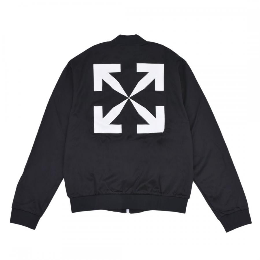 【OFF-WHITE】SINGLE ARROW SLIM TRACKTOP(BLACK/WHITE) BLACK/WHITE XL
