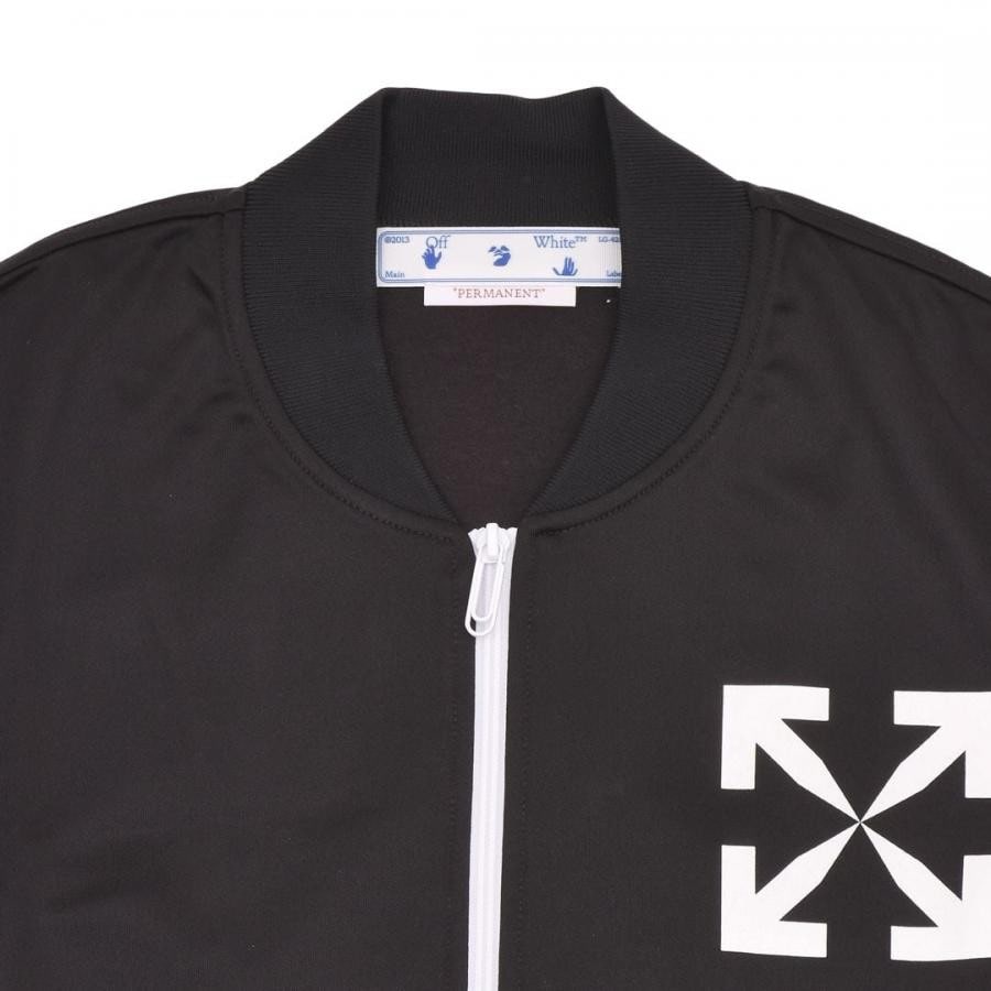 【OFF-WHITE】SINGLE ARROW SLIM TRACKTOP(BLACK/WHITE) BLACK/WHITE XL