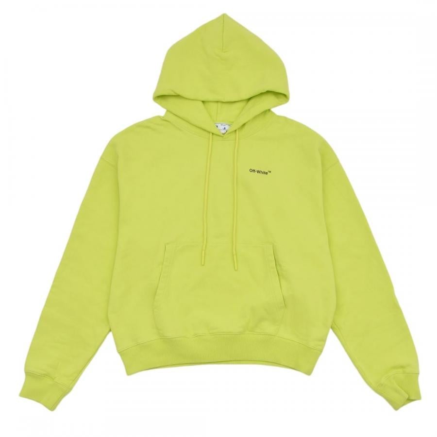 【OFF-WHITE】CARAVAG ARROW OVER HOODIE(LIME/BLACK) LIME/BLACK XL