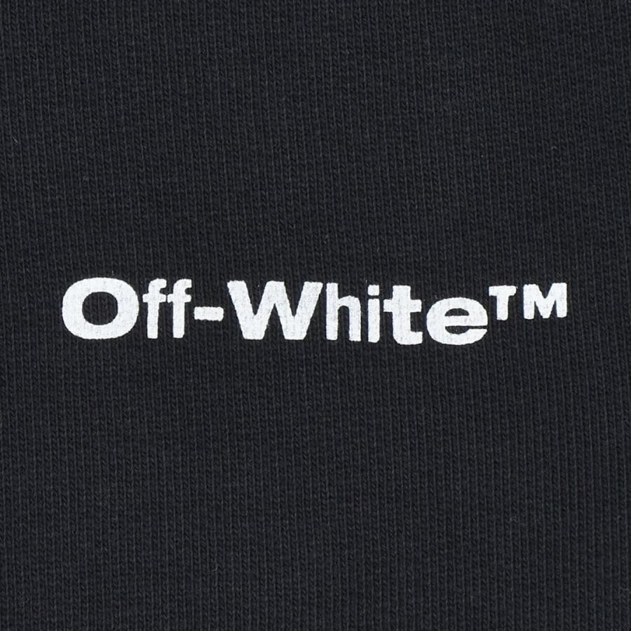 【OFF-WHITE】WAVE OUTL DIAG SLIM ZIP HOODIE(BLACK/WHITE)