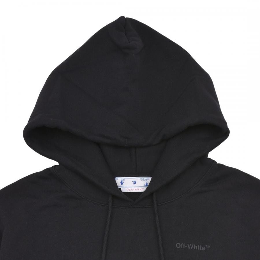 【OFF-WHITE】DIAG TAB SLIM HOODIE(BLACK) BLACK L