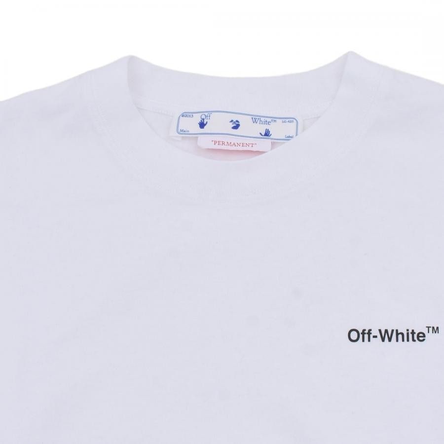 【OFF-WHITE】DIAG HELVETICA SKATE L/S TEE(WHITE/BLACK) WHITE/BLACK XL