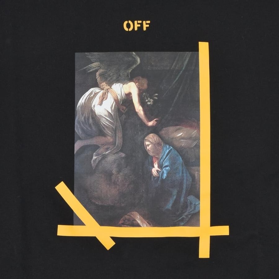 【OFF-WHITE】ARROW CARAV ANN SKATE L/S TEE(BLACK/WHITE) BLACK/WHITE M