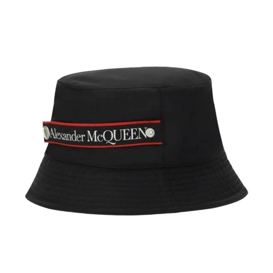 【ALEXANDER McQUEEN】HAT TONAL GRAFFITI BLACK L