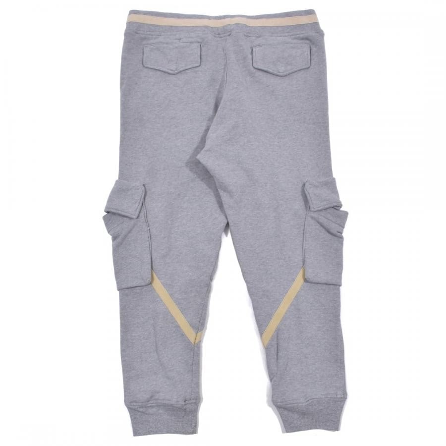 GREG LAUREN HEATHER GREY FLEECE BASIC CARGO GREY GREY 1