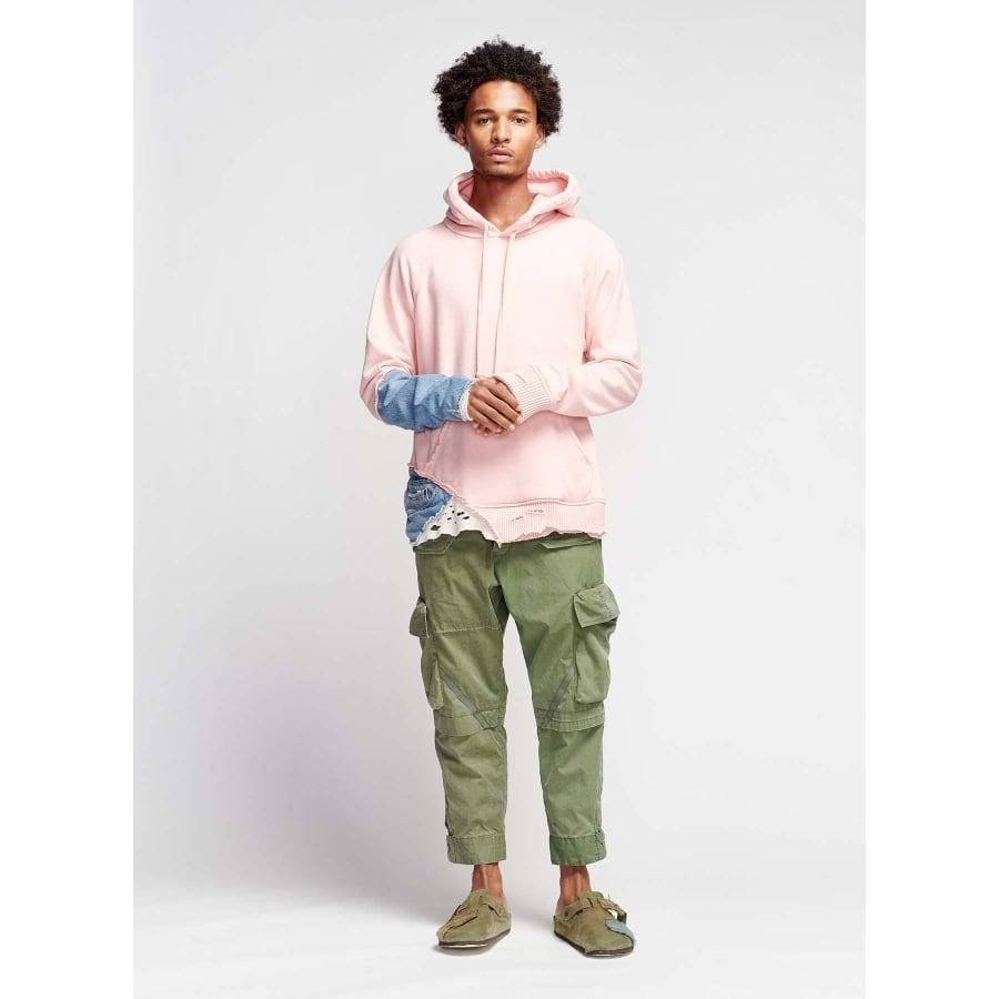 GREG LAUREN CORAL FRAGMENT HOODIEPINK PINK 4
