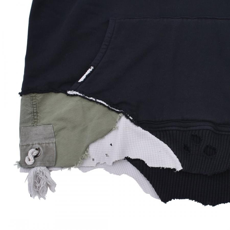 GREG LAUREN FRAGMENT HOODIE BLACK BLACK 2