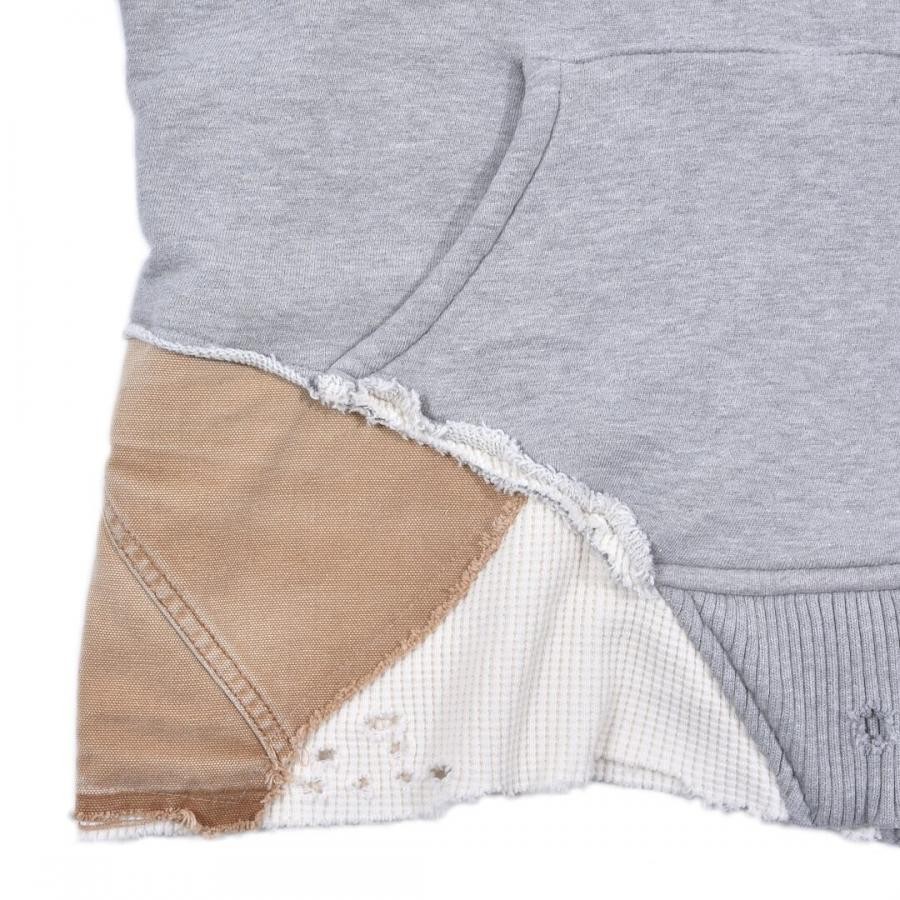 GREG LAUREN HEATHER GREY FRAGMENT HOODIE GREY GREY 4