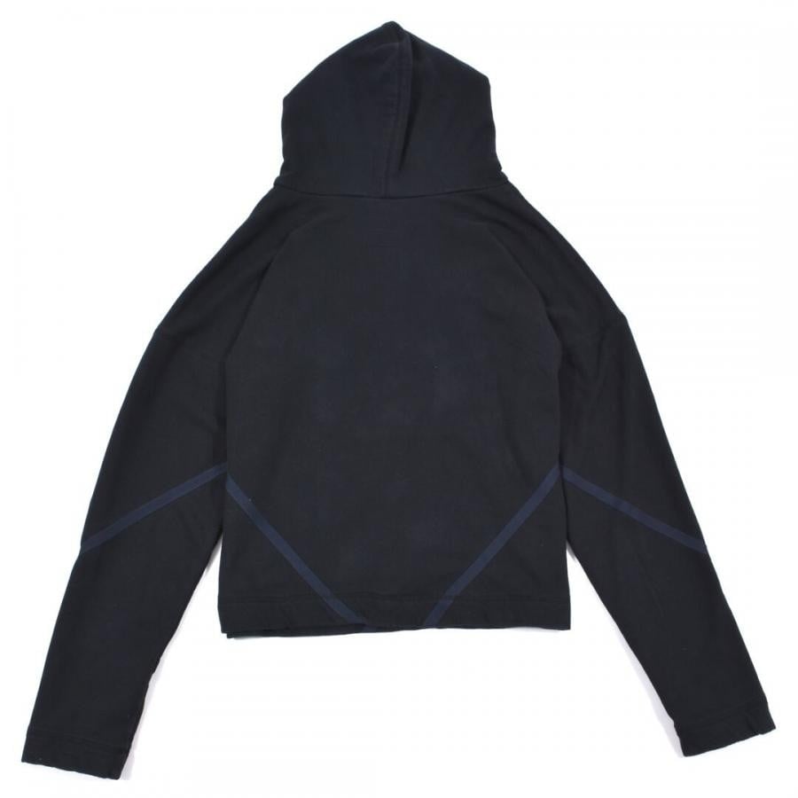 GREG LAUREN BLACK FLEECE BASIC HOODIE BLACK BLACK 3