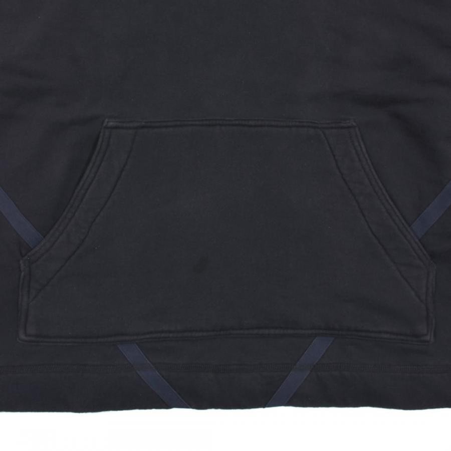 GREG LAUREN BLACK FLEECE BASIC HOODIE BLACK BLACK 3