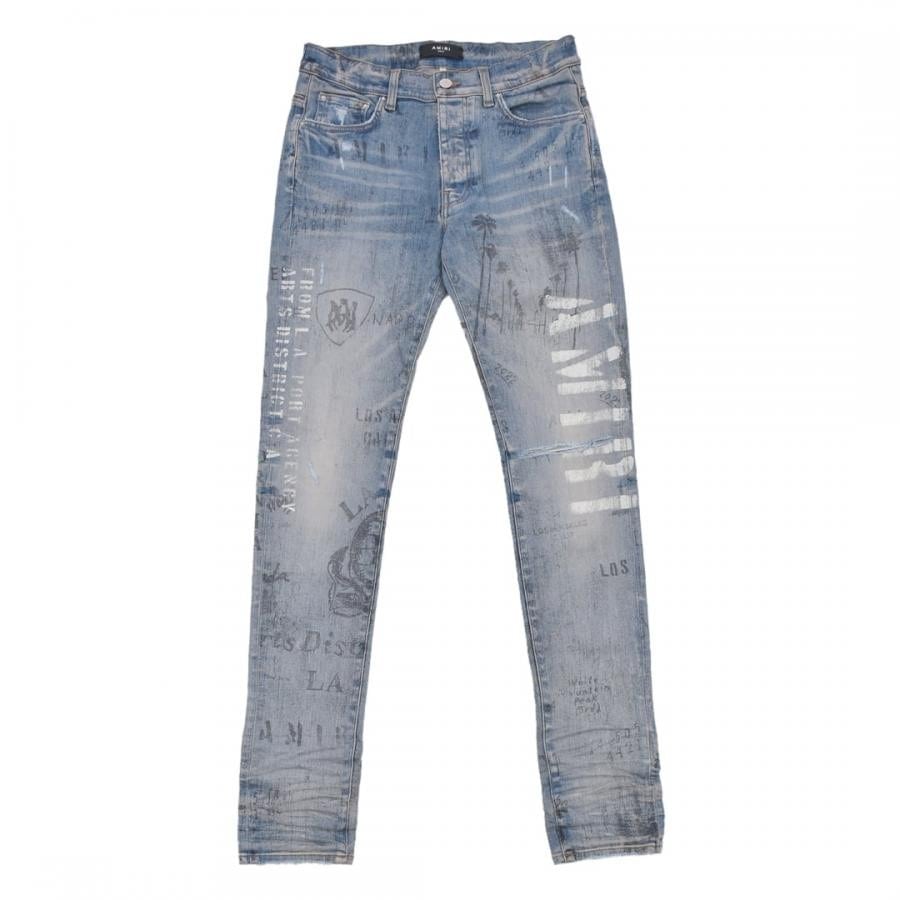 【AMIRI】MILITARY STENCIL JEAN INDIGO 30