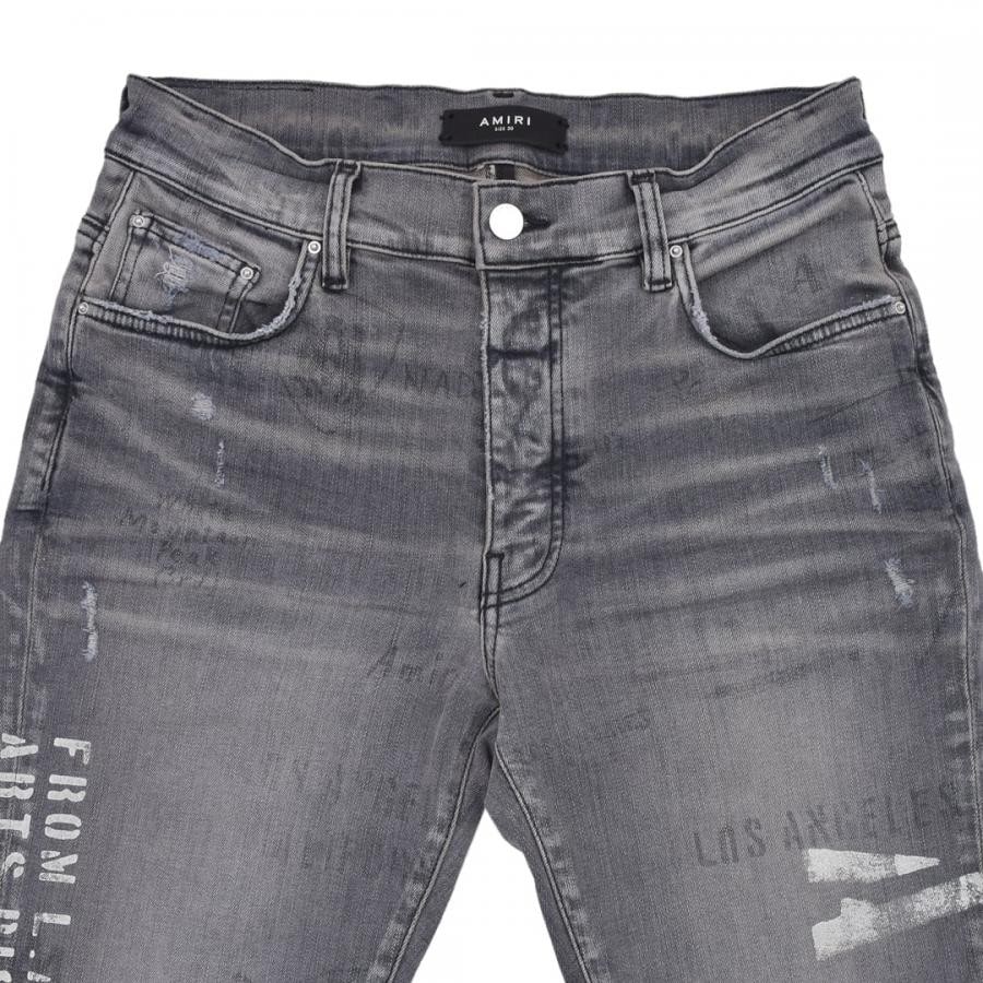 【AMIRI】MILITARY STENCIL JEAN GREY 31