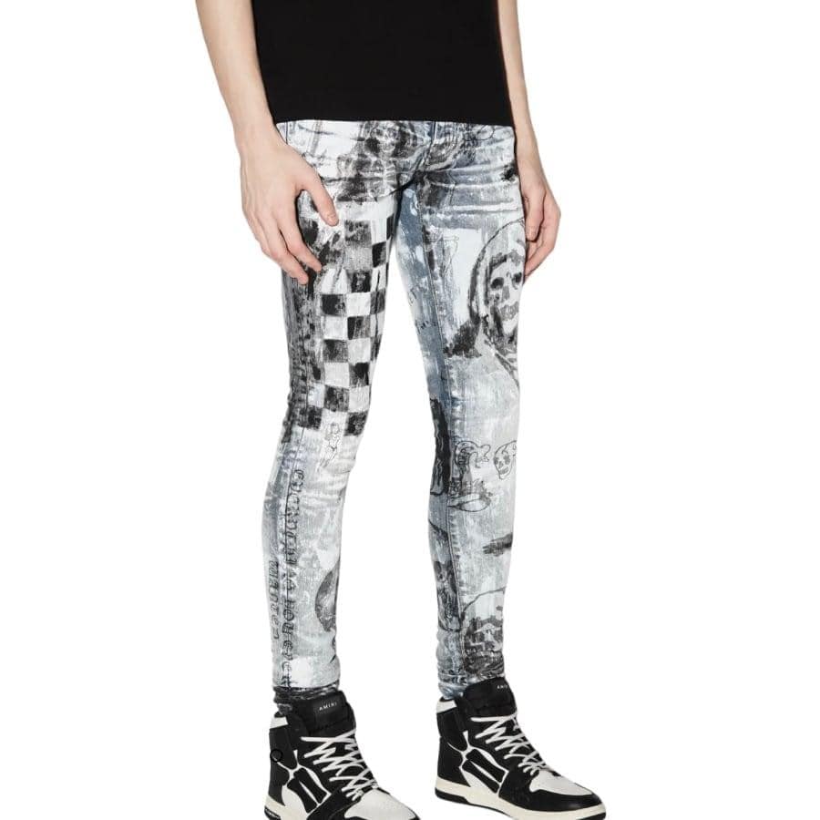 AMIRI】WES LANG SKETCH JEAN(INDIGO)(29 INDIGO)| AYIN AMIRI】WES LANG SKETCH JEAN(INDIGO)(29 INDIGO)| AYIN