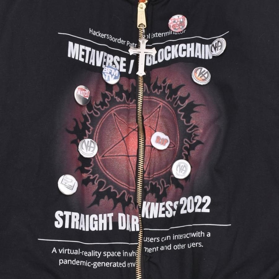 【COUCOU BEBE】METAVERSE BOMBER CAMO/BLACK XL