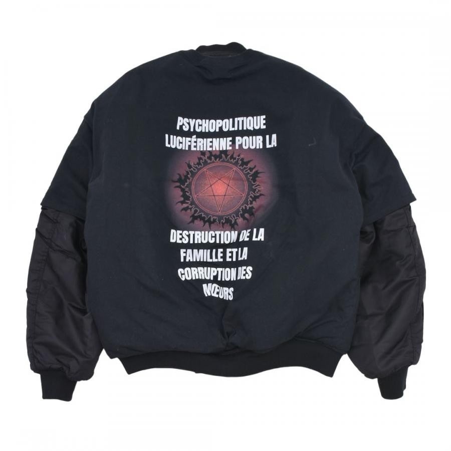 【COUCOU BEBE】METAVERSE BOMBER KHAKI/BLACK XXL