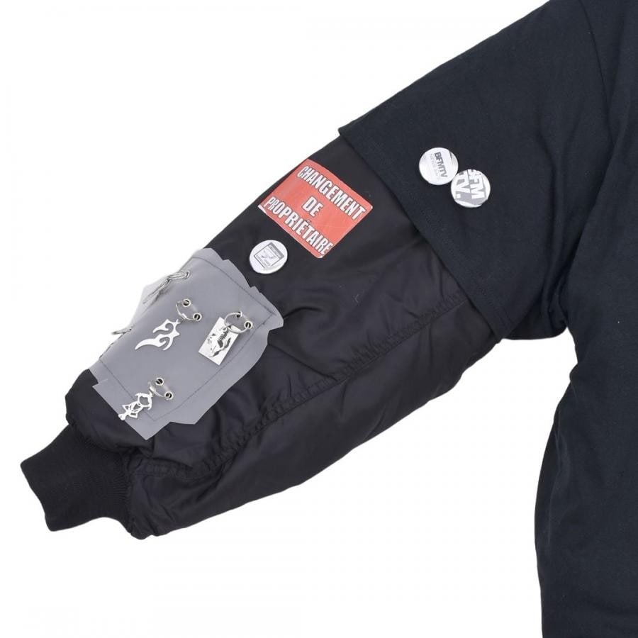 【COUCOU BEBE】METAVERSE BOMBER KHAKI/BLACK XXL