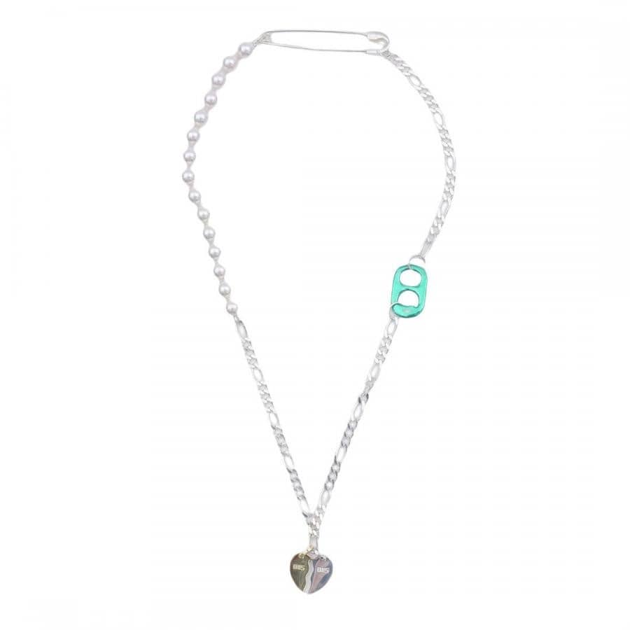 【BIIS】SAFETY PIN SILVERGREEN TABBROKEN HEART G(SILVER) SILVER F