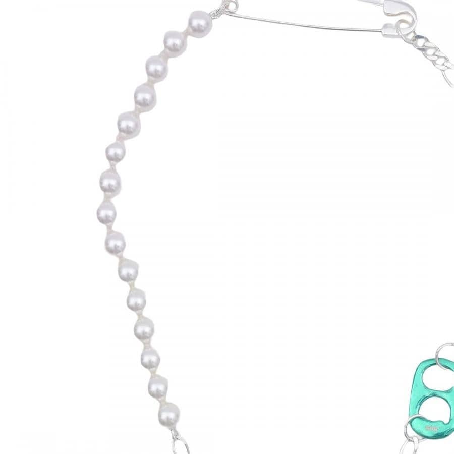 【BIIS】SAFETY PIN SILVERGREEN TABBROKEN HEART G(SILVER) SILVER F